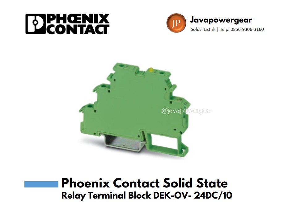 Phoenix Contact Solid State Relay Terminal Block DEK-OV- 24DC/10