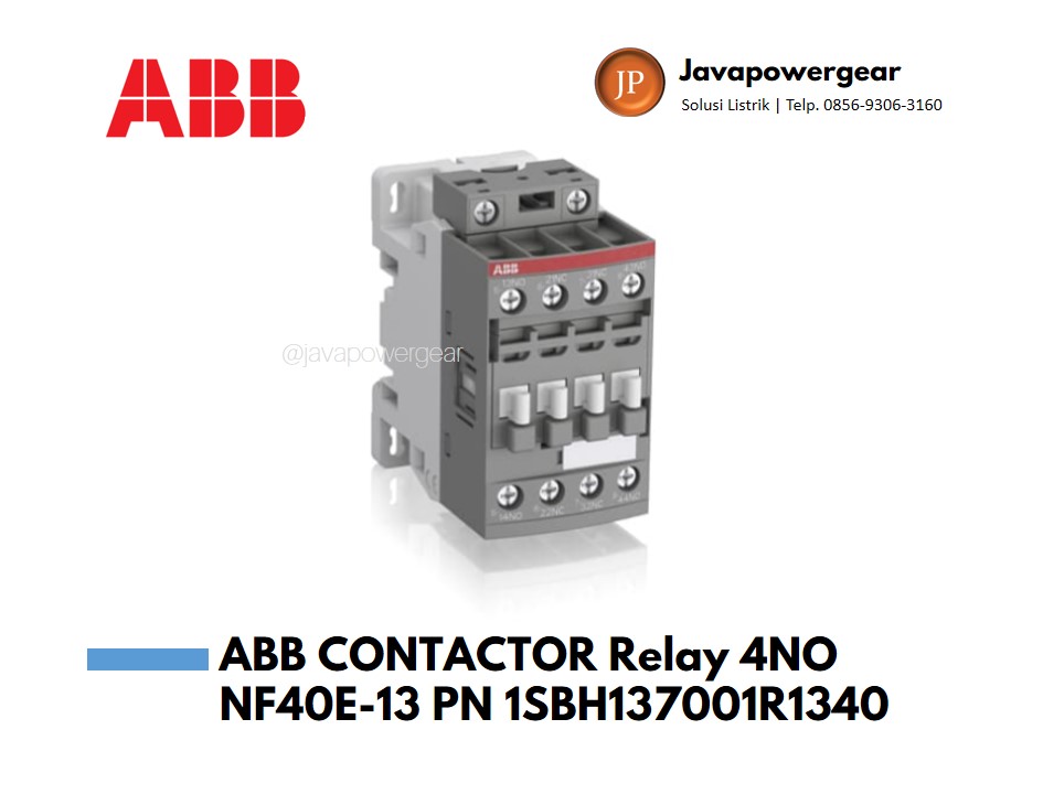 ABB CONTACTOR Relay 4NO NF40E-13 PN 1SBH137001R1340
