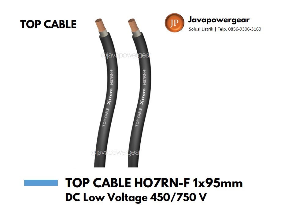 TOP CABLE HO7RN-F 1x95mm DC Low Voltage 450/750 V