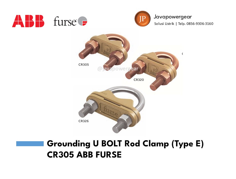 Supplier Grounding U BOLT Rod Clamp (Type E) CR305 ABB FURSE